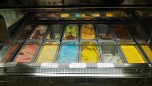 Ice cream options at Yorica in London