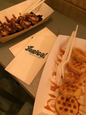 Waffles at Yorica in London