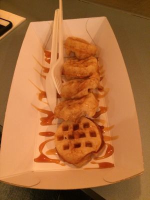Waffles at Yorica in London