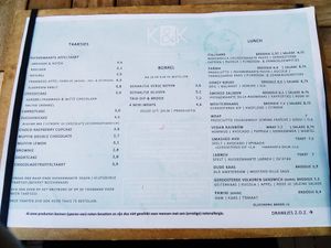 Menu: cakes and lunch at Koffie&Koffie in Ede