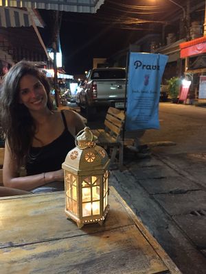 Sitting outside - wonderful evening and calm atmosphere yesterday at Pravas!  at Prava Bar in Koh Samui