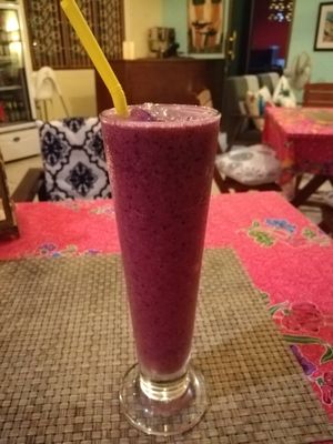 Smoothie 'blue Lagune' at Prava Bar in Koh Samui