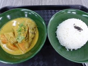 self made spices curry rice  at iGreen Healthy Living in West Singapore