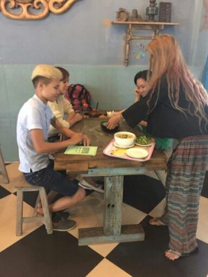 server at Am Vegetarian & Hideaway in Hoi An