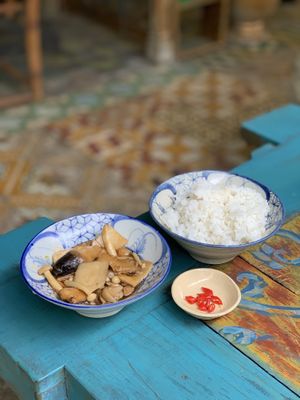 Rice with lemongrass mush  at Am Vegetarian & Hideaway in Hoi An