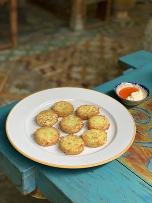 Deep fried silken tofu  at Am Vegetarian & Hideaway in Hoi An