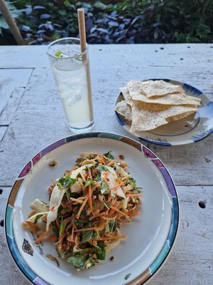 Coconut Salad and Kumquat Juice at Am Vegetarian & Hideaway in Hoi An