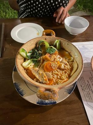 Spicy Korean noodles  at Am Vegetarian & Hideaway in Hoi An