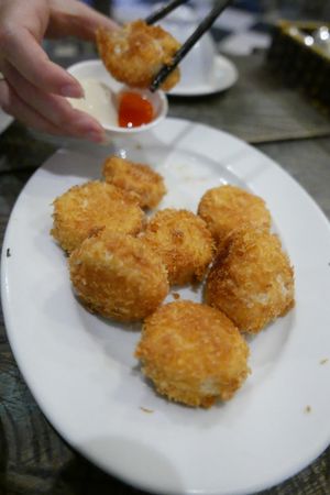 Fried silken tofu  at Am Vegetarian & Hideaway in Hoi An