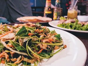 This salad is a blast. The dressing is so fresh and full of flavor that you will love it! at Am Vegetarian & Hideaway in Hoi An
