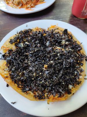 Okonomyaki (Japanese 'pancake') at Am Vegetarian & Hideaway in Hoi An