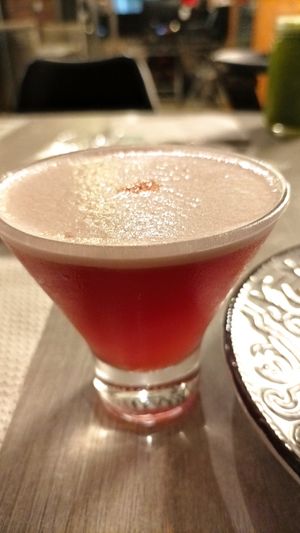 Pisco sour de uva Borgoña at Seitan Urban Bistro in Lima