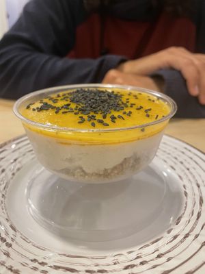 Maracumango cheesecake  at Seitan Urban Bistro in Lima