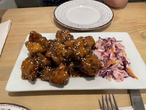 Cauliflower wings  at Seitan Urban Bistro in Lima