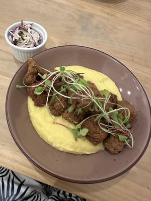 KFC chickn and coleslaw   at Seitan Urban Bistro in Lima