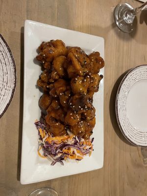 Cauliflower BBQ wings   at Seitan Urban Bistro in Lima