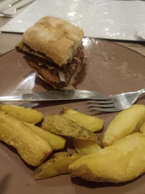 Had already eaten half of it when I took the picture at Seitan Urban Bistro in Lima