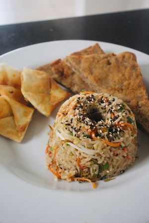 Chaufa con apanado  at Seitan Urban Bistro in Lima