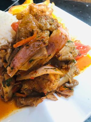 Setas anticucheras at Seitan Urban Bistro in Lima