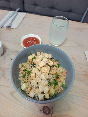 Jasmine rice w/ Tofu at Seitan Urban Bistro in Lima
