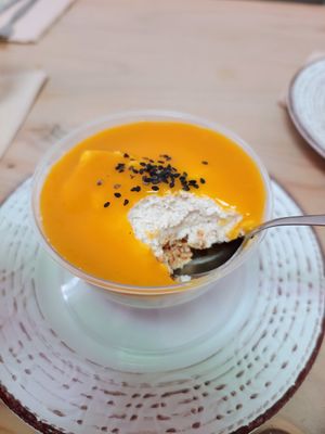 Maracumango Cheesecake at Seitan Urban Bistro in Lima