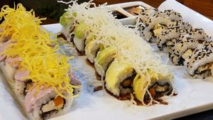 sushi combo plate 1 at Seitan Urban Bistro in Lima