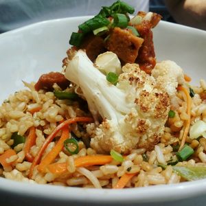 Arroz oriental at Seitan Urban Bistro in Lima