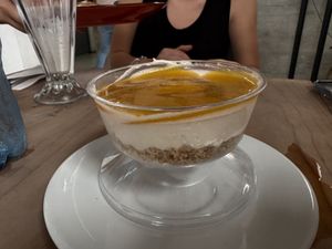 Mango cheesecake was yummyy  at Seitan Urban Bistro in Lima