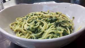 Tallarines a la florentina at Seitan Urban Bistro in Lima