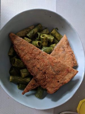 Pesto pasta  at Seitan Urban Bistro in Lima