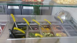 the salad at Mean Greens in West Hollywood