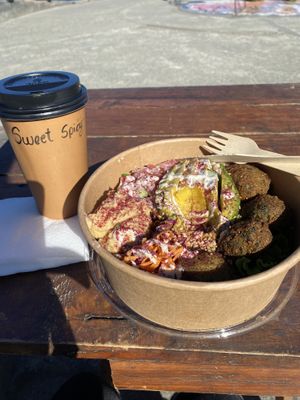 The Holly Bowl and sweet spicy juicey  at Bless Yuz - Food Trailer in Puerto Varas