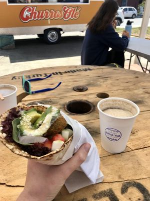 Kebab delux and masala chai at Bless Yuz - Food Trailer in Puerto Varas