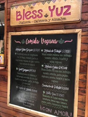 Food options  at Bless Yuz - Food Trailer in Puerto Varas