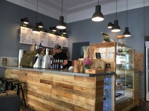 main counter  at Sweet Life American Bakery and Specialty Coffee Bar in Krakow