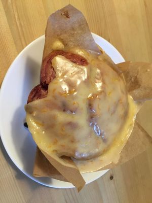 raspberry and orange  at Sweet Life American Bakery and Specialty Coffee Bar in Krakow