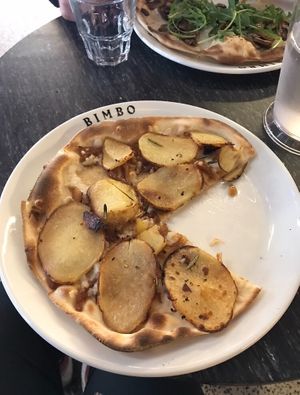 Vegan potato pizza  at Kewpie in Fitzroy