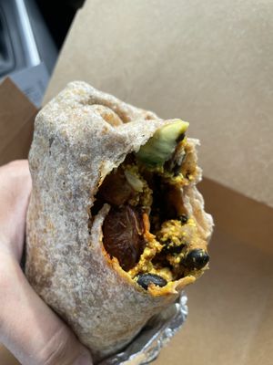 All the goodies inside !  at Green Tomato Grill in Brea