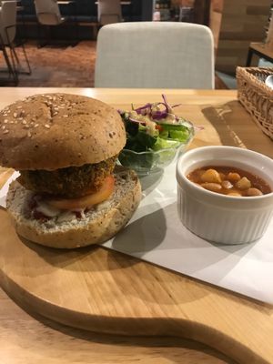 Quinoa Burger at Real Food Mont Kiara in Kuala Lumpur