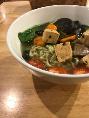 Kombu and mushroom soup  at Real Food Mont Kiara in Kuala Lumpur