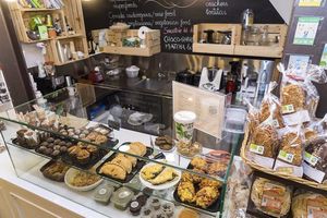 our little organic grocery store  at Biokalma in Mallorca