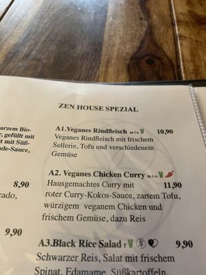 Karte at Zen House in Berlin