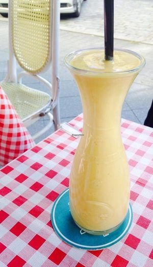 small mango lassi at Zen House in Berlin