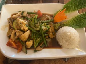 Vegan duck  at Zen House in Berlin