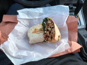 Korean BBQ wrap :) at Batata Cafe in Northport