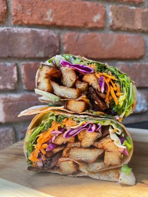 Korean BBQ Seiten Wrap at Batata Cafe in Northport