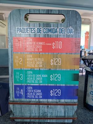 Food combos at La Cozumelena in Cozumel