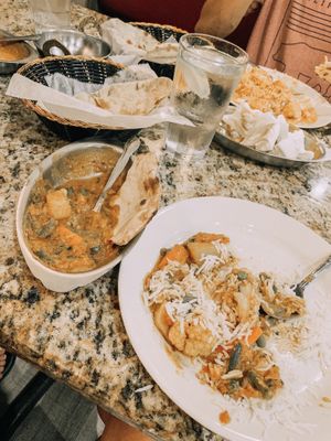 Vegan vegetable curry at India Palace in Orlando
