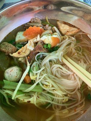 Veggie noodle soup !   at Vegetarian Eatery & Shop in Prachuap Khiri Khan