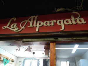 Cartel at La Alpargata in Madrid